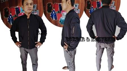 Jaket Bomber Hitam polos bagus dan murah di daerah Tangerang dan sekitarnya